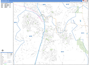 Castle Rock  Wall Map Basic Style